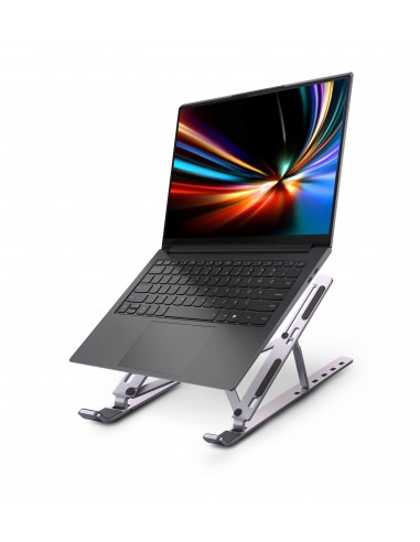 Foldable laptop stand in several positions