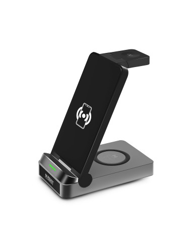 POWEE PRO: CHARGEUR 3 EN 1 AVEC FONCTION STAND 22,5W SMATPHONE / SMARTWATCH / ECOUTEURS